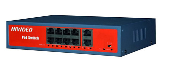 Источник питания Hi-82P100MPOE, Switch POE 8-ми портовый 100/10MB